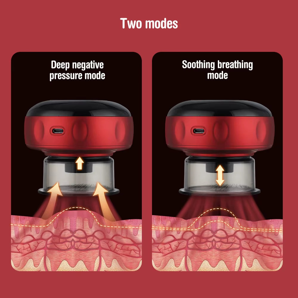 Smart Cupping Therapy Massager with Red Light Therapy for Circulation Chinese Anti-Cellulite Vacuum Cupping Massage Suction Cups